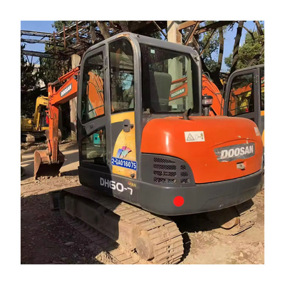 Ausgezeichnete Steifigkeit verwendet Doosan Dh60 7 6ton Mini Crawler Bagger für Landschaftsgestaltung