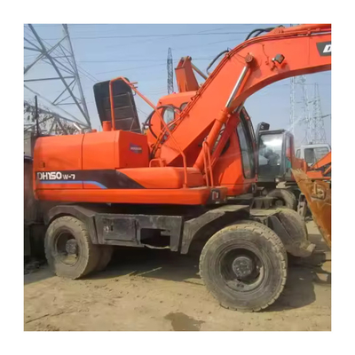 Gebraucht Doosan DH150W-7 Radbagger mit Original-Hydraulikpumpe 15 Tonnen Erdgräber