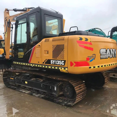In gutem Zustand Sany SY135C Bagger ISUZU Hydraulikzylinder 0,7CBM Eimer Kapazität