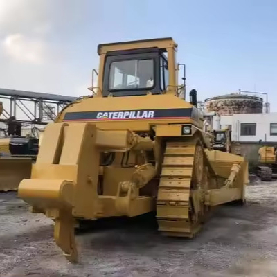 Gebrauchtes CAT D9N D9R Bulldozer in Shanghai mit 3408C-Motor und 48000 KG Maschinengewicht