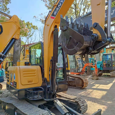 Gebrauchtes Sany SY55C Hydraulisches Crawlerbagger mit Betriebsgewicht von 5780 KGS Gut