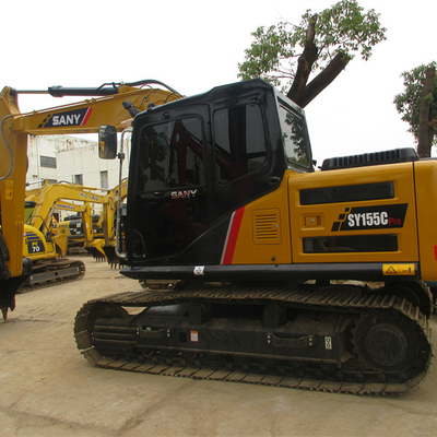 Gebraucht SANY SY155H Bagger mit ISUZU BB-4BG1TRP-Motor und reibungsloser Arbeitsweise