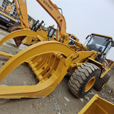 GUTER Hydraulikpumpe in gutem Zustand Gebrauchtes Vorradlader Cat 966H mit Gabel