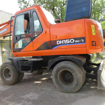 Verkauf 15 Tonnen Doosan DH150w-7 Gebrauchtradbagger mit Original-Hydraulikzylinder