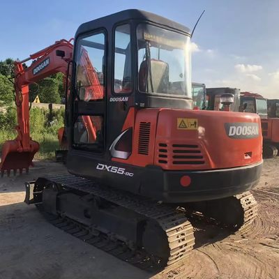 5 Tonnen 5,5 Tonnen Mini Doosan Bagger Gebraucht Doosan Dx55 mit ORIGINAL Hydraulikzylinder