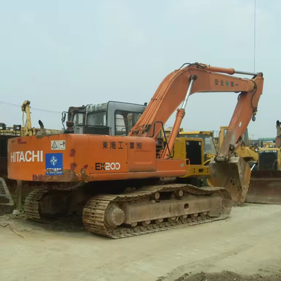 Gebrauchtes Hitachi EX200-5 Bagger mit gutem Zustand 4000 Arbeitsstunden ISUZU Motor