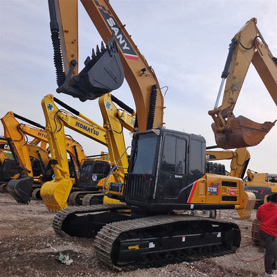 Gebrauchtes hydraulisches Crawlerbagger Sany SY215c mit Original-Hydraulikventil ausgestattet