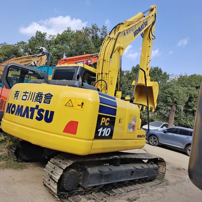 800 Arbeitsstunden Komatsu Gebraucht-Crawlerbagger PC110 mit Original-Hydraulikventil