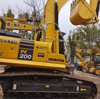Komatsu PC200-8 20 Tonnen gebrauchtes hydraulisches Crawlerbagger mit Original-Hydraulikpumpe